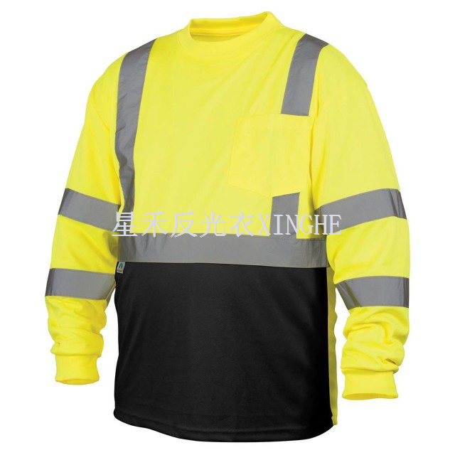 Hi-Viz nwa anba manch long mayo