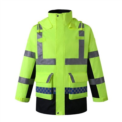 Reflektif koton sekirite jakèt rad la an sekirite, cho ak élégance