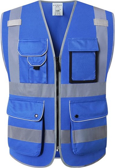 Segondè Vizibilite Blue Sekirite Vest